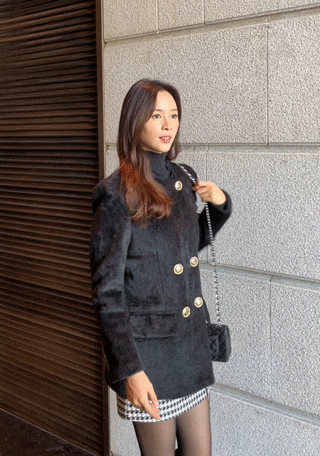 베이시 누빔 라운드 자켓 코트 (2color)(55~66반)나는마리